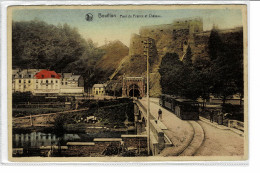 BOUILLON"PONT DE FRANCE ET CHATEAU AVEC TRAM A VAPEUR"E.THILL,BRUXELLES-CP COLORISEE - Bouillon