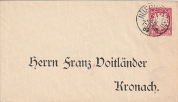 Allemagne Bavière Entier Postal Privé Nüernberg 1889 - Postwaardestukken