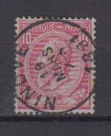 BELGIË - OBP - 1884/91 - Nr 46 T0 (NINOVE) - Coba + 2.00 € - 1884-1891 Léopold II