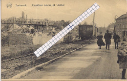 SPRIMONT"CARIIERES LEDUC ET VICINAL AVEC TRAM A VAPEUR"EDIT.E.DUMONT - Sprimont