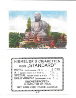 DE74 - IMAGE CIGARETTES NIEMEIJERS - JAPON - BOUDDHA DAIBUTSU KAMAKURA - Other & Unclassified