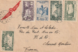 Sénégal Lettre Kaolack Pour La France1950 - Lettres & Documents