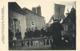 La Défense Viticole De L'Aube - Bar Sur Seine - Les Délégués à La Terrasse De La Sous Préfecture - Bar-sur-Seine