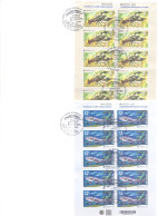 2024. Moldova,  Europa 2024, Underwater Flora And Fauna Of Moldova, 2 FDC With 2 Sheetlets, Mint/** - Moldawien (Moldau)