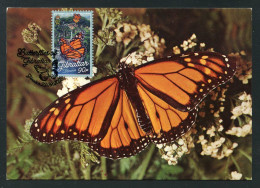 GIBRALTAR (2023) Carte Maximum Card - Butterflies, Papillon, Monarque, Monarch, Danaus Plexippus, Monarchfalter - Gibraltar