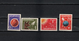 Albania 1962 Space Exploration Set Of 4 Imperf. MNH -scarce- - Europe