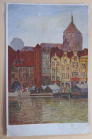 DANZIG - Fifchmarkt Mit Johanniskirche - Illustration Berth Hellingrath - Danzig