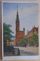 DANZIG - Langet Markt Mit Rathaus - Illustration Berth Hellingrath - Danzig