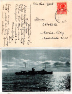 NL 1933, 7 1/2 C. Auf Postkarte V. Vlieland N. Mexiko. - Otros & Sin Clasificación