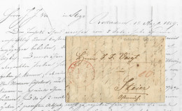 NL 1829, Taxis K2 Frankfurt Auf Forwarder Brief V. Rotterdam N. Österreich - Sonstige & Ohne Zuordnung