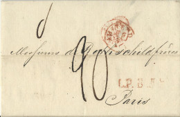 NL 20.3.1842, Porto Brief V. Amsterdam M. L.P.B.5.R N. Frankreich  - Sonstige & Ohne Zuordnung