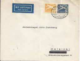 Danzig 1938, 15+50 Pf Auf Luftpost Brief N Finnland. Seltener Bedarfsbrief #2509 - Lettres & Documents