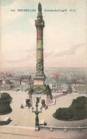 Belgique - Bruxelles - Colonne De Congres - Carte Colorisée - Carte Postale Ancienne - Monumenti, Edifici