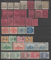 1888/1923 - TURQUIE - TAXE - SERIES PRESQUE COMPLETES  * MH ET OB USED COTE YVERT = 217.5 EUR - Neufs