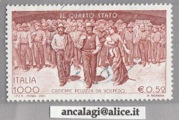 USATI ITALIA 2001 - Ref.0857 "IL QUARTO STATO, PELLIZZA DA VOLPEDO" 1 Val. - - 2001-10: Gebraucht