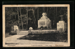 AK Münsingen, Truppenübungsplatz, Altes Lager, Kriegerdenkmal  - Münsingen