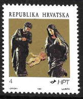 HR 1991-184U CHRISTMAS, CROATIA-HRVATSKA, 1 X 1v,MNH - Kroatien