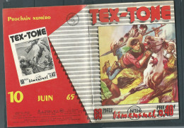 Bd " Tex-Tone  " Bimensuel N° 194 "  LES PISTOTELS NOIRS    "      , DL  2eme Tri.  1965  - BE- RAP 0702 - Kleine Formaat