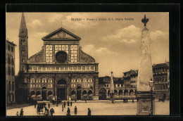 Cartolina Firenze, Piazza E Chiesa Di S. Maria Novella  - Firenze (Florence)