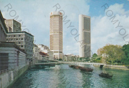 CARTOLINA  C8 SINGAPORE-SINGAPORE RIVER WITH O.C.B.C. BUILDING-VIAGGIATA 197 - Singapore