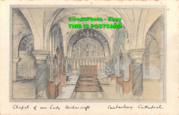 R424881 Canterbury Cathedral. Chapel Of Our Lady. Undercroft. Tuck. Hand Coloure - Monde
