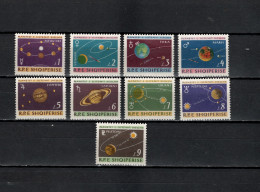 Albania 1964 Space, Solar System Set Of 9 MNH - Europa