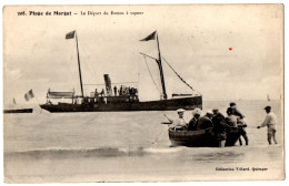 CPA 29 - MORGAT (Finistère) - 308. Plage De Morgat -  Le Départ Du Bateau à Vapeur - Morgat