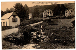 CPA 29 - SAINT JEAN DU DOIGT (Finistère) - 1702. Le Ruisseau Et Les Villas - ND Phot (animée, Lavandière) - Saint-Jean-du-Doigt