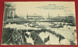 BRUXELLES - Le Roi Léopold II Aux Fêtes Patriotiques Place Poelaert - Arrivée Des Députés Et Sénateurs - 1905 - - Königshäuser