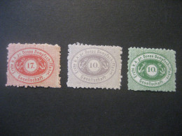 Österreich- DDSG Marken Neudruck Mi. 1-3 - Unused Stamps