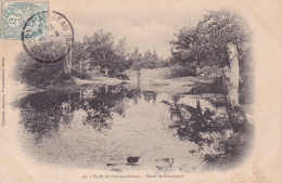 Lot 2 Cpa Foret De Fontainebleau 1906 Mare De Franchard Animée Et Vue Du  Mail Henri IV - Fontainebleau