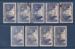 France - YT N° 261 Et 261b - Oblitéré - Lot De 9 Timbres - 1929 à 1931 - Usados