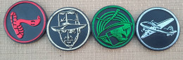 POG 028, Lot De 4 Pogs Dégommeur BN - Sonstige & Ohne Zuordnung