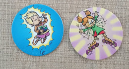 POG 034, Lot De 2 Pogs Vac's Grojean Fromage - Otros & Sin Clasificación