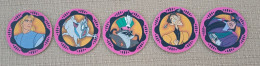 POG 013, Lot De 5 Pogs Pocahontas Picsou Magasine Panini Disney - Otros & Sin Clasificación