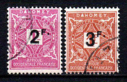 Dahomey  - 1927 -Tb Taxe N° 17/18  - Oblit - Used - Used Stamps