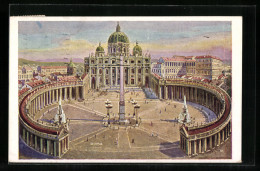 AK Roma, Piazza E Basilica Di S. Pietro  - Vatikanstadt
