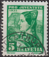 1935 Schweiz / Pro Juventute ° Zum:CH J73, Mi:CH 287, Yt:CH 282, Frauentracht, Basellandschäftlerin - Used Stamps