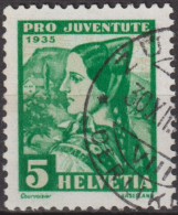 1935 Schweiz / Pro Juventute ° Zum:CH J73, Mi:CH 287, Yt:CH 282, Frauentracht, Basellandschäftlerin - Used Stamps