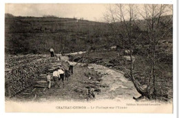 CHATEAU CHINON FLOTTAGE DU BOIS SUR L YONNE  ANIMEE - Chateau Chinon