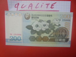 COREE (NORD) 200 WON 2005 Peu Circuler Presque Neuf (B.33) - Korea (Nord-)