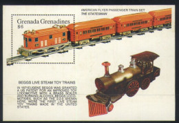 Grenada Grenadines - 1992 - Train, Toys - Yv Bf 258 - Trenes