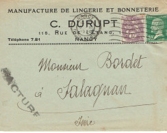 Tarifs Postaux France Du 09-08-1926 (130) Pasteur N° 174 30 C.  + 10 C. Blanc Factures 40 C. 05-11-1930 - 1922-26 Pasteur
