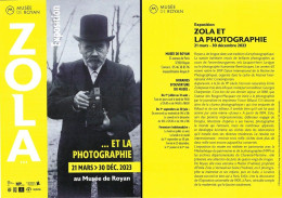 Flyer - Musée De Royan - Exposition Zola ... Et La Photographie - 21 Mars 30 Déc. 2023 - Reclame