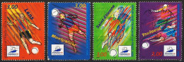 France 1996 - Mi 3154/57 - YT 3010/13 ( World Football Cup ) Complete Set - Usados