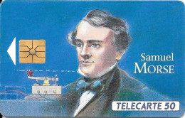 France: France Telecom 03/93 F340 Les Grandes Figures, Samuel Morse - 1993