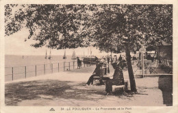 FRANCE - Le Pouliguen - La Promenade Et Le Port - Animé - Carte Postale Ancienne - Le Pouliguen