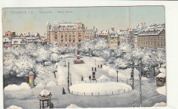 *** 67  ***   STRASBOURG   STRASSBURG  Place Kleber Sous La Neige -   Kleberplatz -  PLI Sinon TB écrite  - Strasbourg