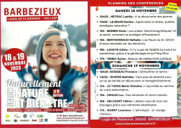 Flyer - Naturellement : Salon Nature Et Bien-être - Barbezieux - 9e édition 18-19 Novembre 2023 - Publicités