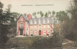 AUFFAY - Château De La Côte Blanche - Carte Ancienne Colorisée Vve David éd. - Auffay